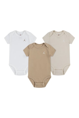 3 bodys - Blanc et beige