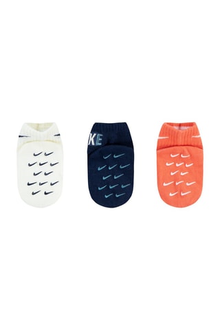 3 paires de chaussettes - Nike - Bleu et jaune