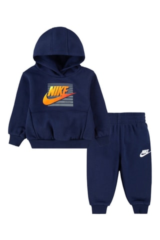 Sweat à capuche et pantalon Gradient Futura - Nike - Bleu et orange
