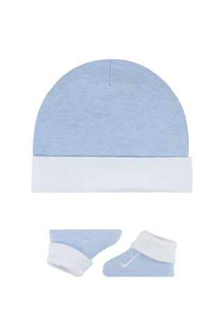 Bonnet et chaussons Simple Swoosh - Nike - Blanc et bleu