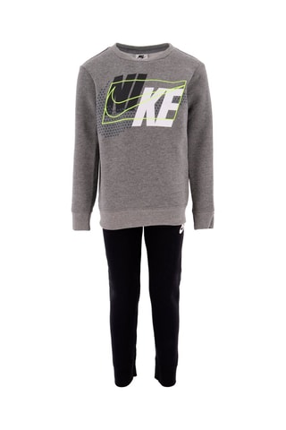 Sweat et pantalon polaires - Nike - Noir, vert et gris