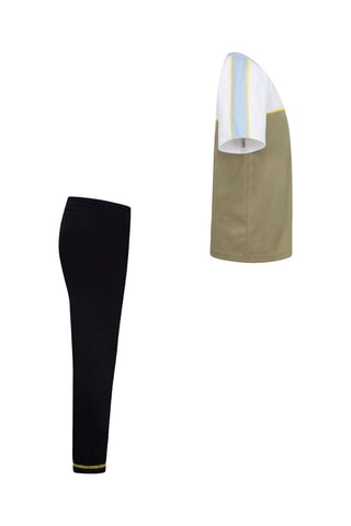 T-shirt et pantalon NKB B NSW Reimagine - Nike - Blanc, noir et vert