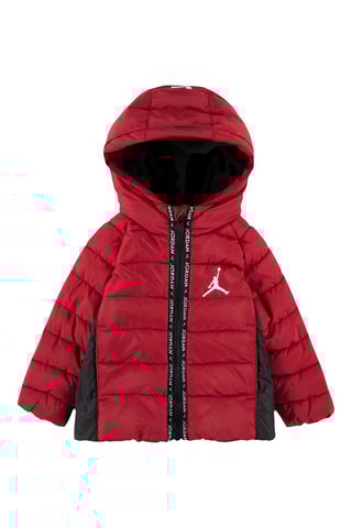 Doudoune à capuche - Jordan - Blanc, noir et rouge