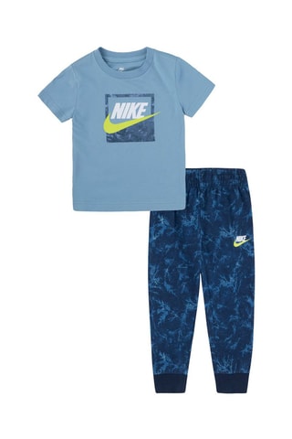 T-shirt et pantalon - Nike - Bleu et jaune