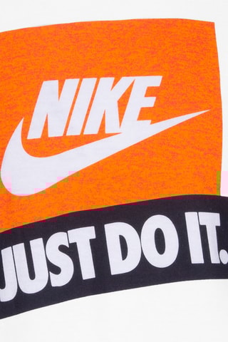 T-shirt - Nike - Blanc, noir et orange