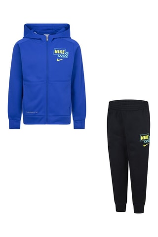 Sweat à capuche et pantalon - Nike - Bleu et jaune