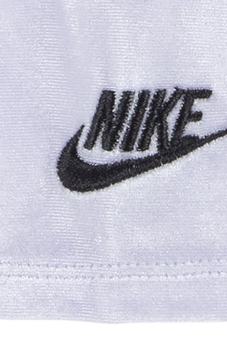 Sweat polaire et legging en velours - Nike - Gris et violet