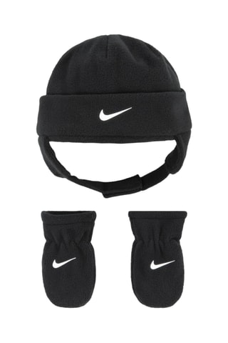 Bonnet aviateur et moufles polaires - Nike - Noir