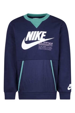 Sweat bi-matière NSW - Nike - Bleu marine