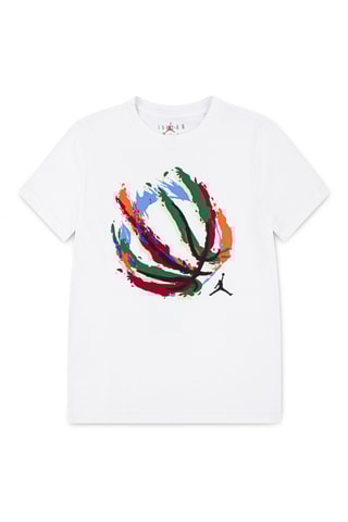 T-shirt Ball Fire - Jordan - Blanc