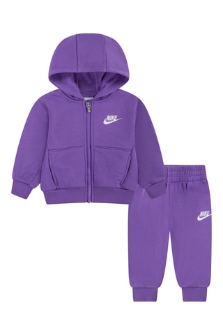 Sweat à capuche et pantalon polaires - Nike - Violet