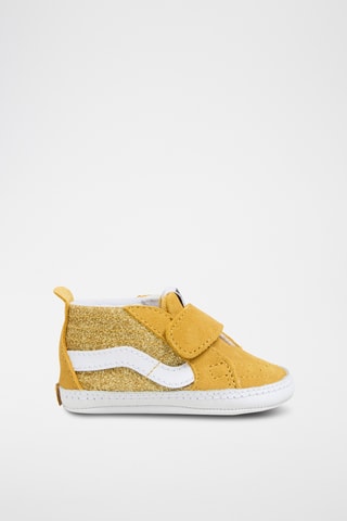 Baskets montantes en cuir SK8-Hi Crib - Moutarde et doré