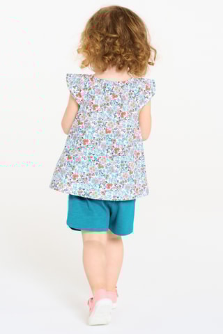 Blouse et short - Blanc et bleu - Obaïbi