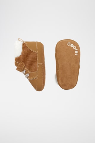 Chaussons fourrés - Camel - Obaïbi
