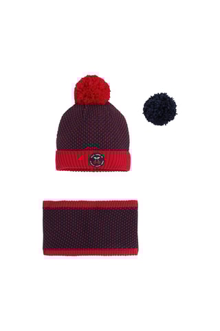 Bonnet à pompon et snood - Bleu marine - Okaidi