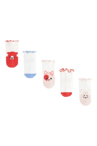 5 paires de chaussettes - Blanc - Obaibi