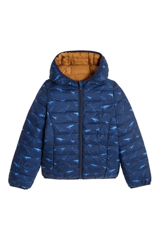 Doudoune réversible à capuche - Bleu marine - Okaidi