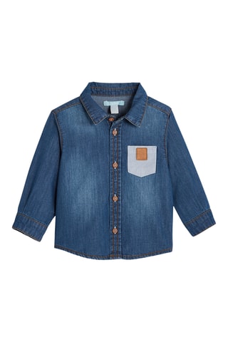 Chemise en jean - Bleu cobalt - Obaibi