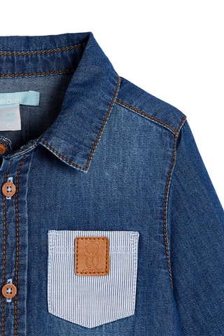 Chemise en jean - Bleu cobalt - Obaibi