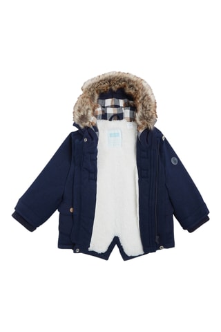 Manteau à capuche - Bleu marine - Obaibi