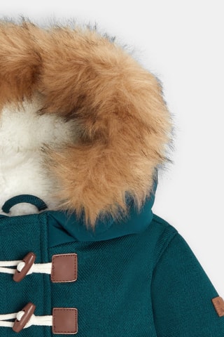 Manteau à capuche - Bleu canard - Obaibi