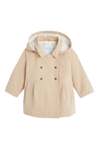 Imperméable à capuche - Beige - Obaibi