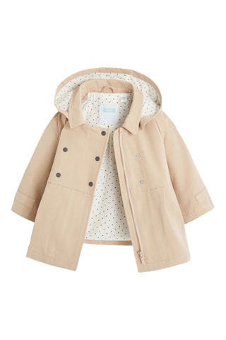 Imperméable à capuche - Beige - Obaibi