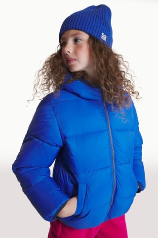 Doudoune à capuche - Bleu électrique - Okaïdi