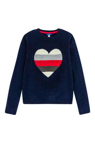 Pull - Bleu marine chiné - Okaïdi