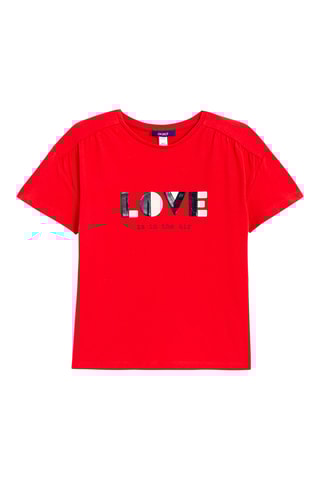 T-shirt - Rouge - Okaïdi