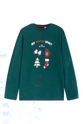 T-shirt - Vert foncé - Okaïdi