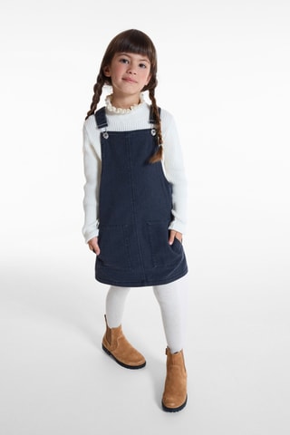 Robe-salopette en jean - Noir - Okaïdi