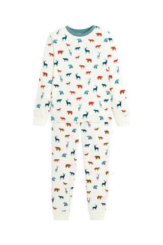 Pijama em veludo - Branco - Okaïdi