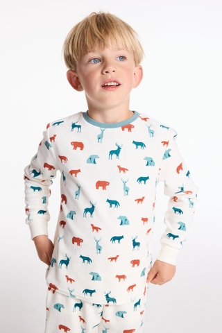 Pijama em veludo - Branco - Okaïdi