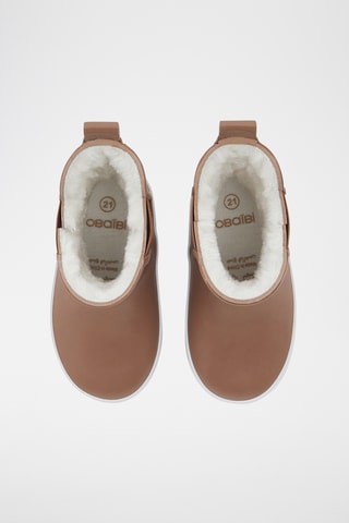Bottes de pluie fourrées - Camel - Obaïbi