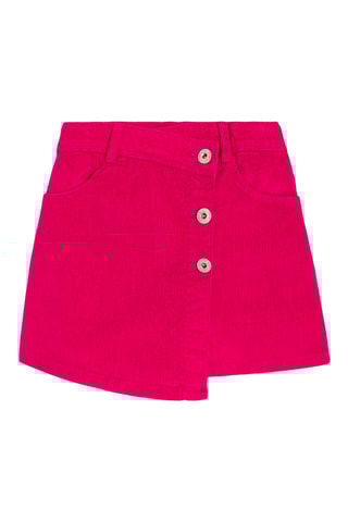 Jupe-short en velours - Fuchsia - Okaïdi