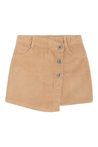 Jupe-short en velours - Beige - Okaïdi