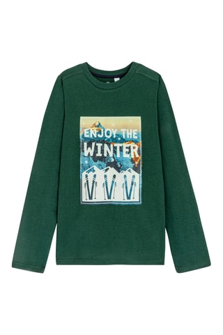 T-shirt - Verde-azeitona - Okaïdi