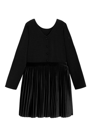 Robe plissée - Noir - Okaïdi