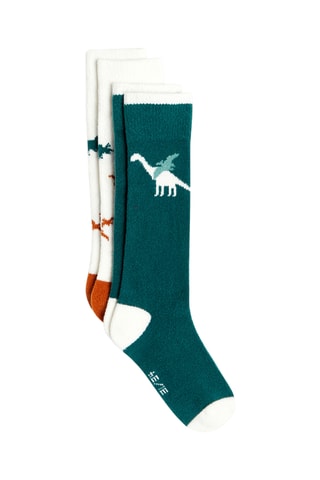 2 paires de chaussettes - Bleu canard - Okaïdi