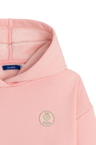 Sweat com capuz - Rosa - Okaïdi