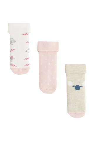 3 paires de chaussettes - Rose - Obaïbi