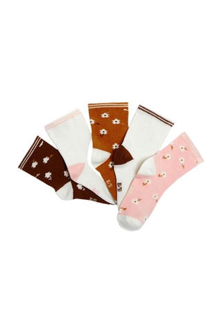 5 paires de chaussettes - Rose - Obaïbi