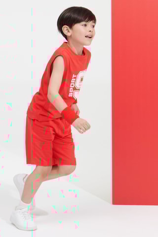 Bermudas - Vermelho-tijolo - Okaïdi
