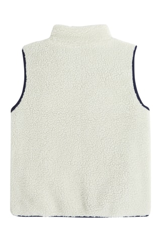 Veste sans manches réversible - Blanc et bleu marine - Okaïdi