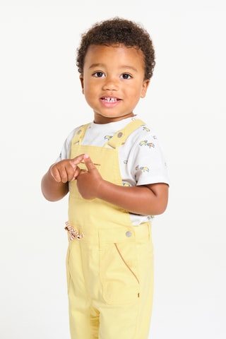 T-shirt et salopette - Jaune - Obaïbi