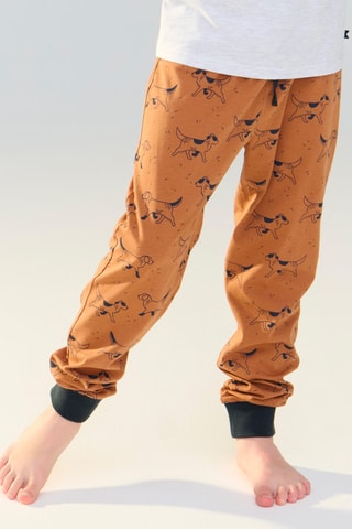 Pyjama - Gris clair chiné et marron - Okaïdi