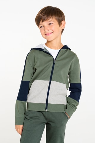 Sweat com capuz - Verde-escuro - Okaïdi