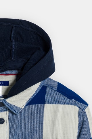 Sobrecamisa com capuz - Azul-elétrico - Okaïdi