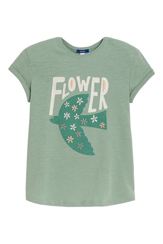 T-shirt - Verde-água mesclado - Okaïdi
